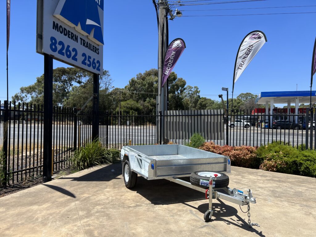 7x5 300s (Cage Optional) Galvanised Single Axle Trailer (ITS Suspension ...