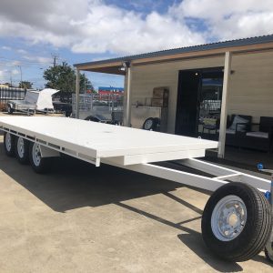 20×8 Flat Top 3500KG Tri-axle Trailer