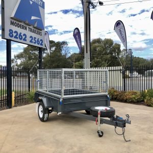 Single Axle Caged Trailer
