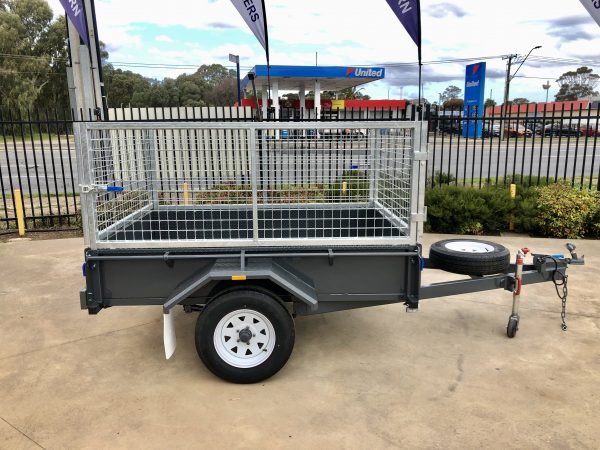 Single Axle Caged Trailer