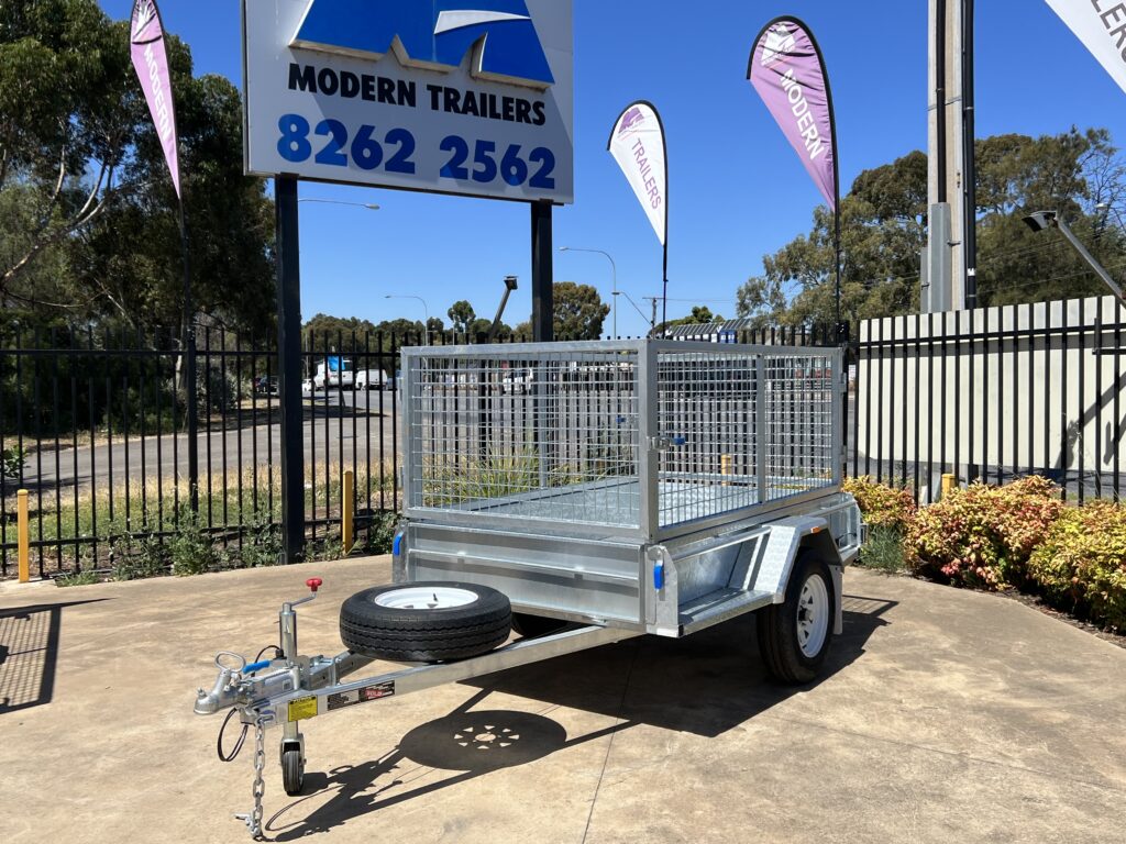 7x4 300s (Cage Optional) Galvanised Single Axle Trailer (ITS Suspension ...