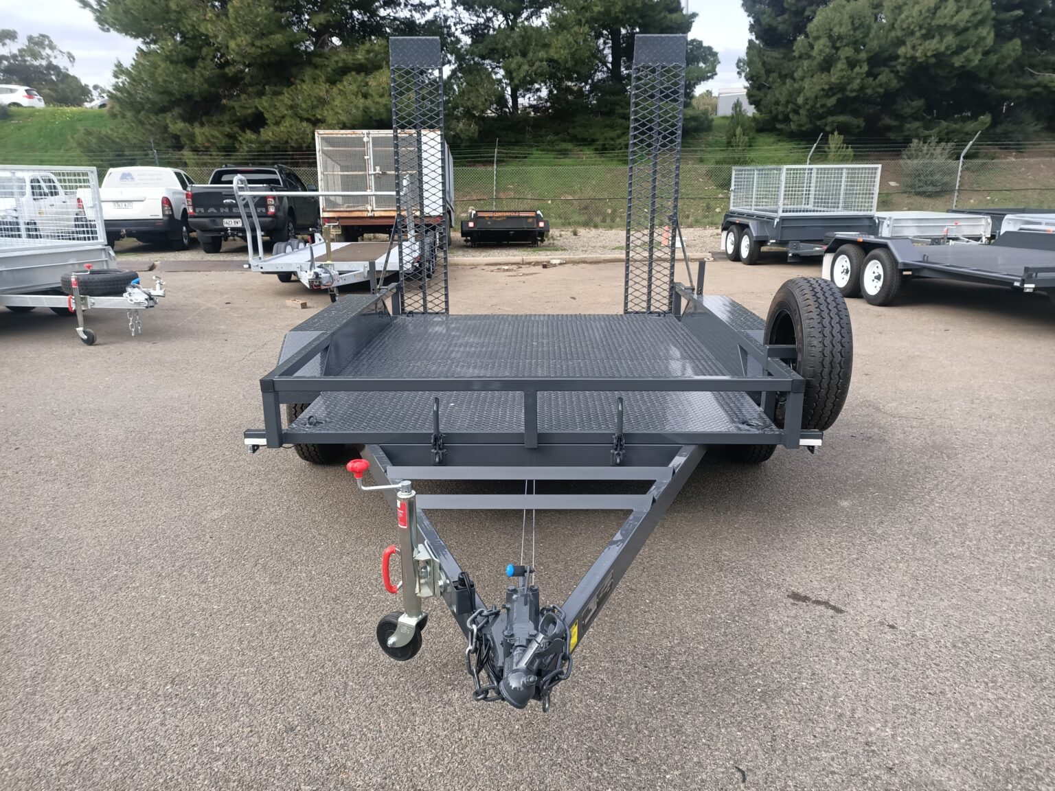 Trailer With Side Rails 14×6 Plant Tandem Open Rails Sides Trailer (ITS Suspension)