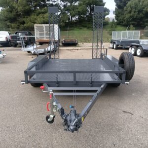 10×5 Plant Tandem OPEN RAILS SIDES Trailer - ITS SUSPENSION