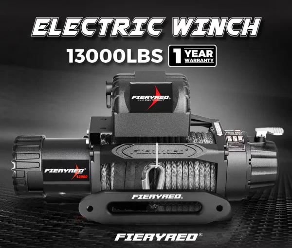 Electric Winch 13000LBS/5895kg 12V Synthetic Rope