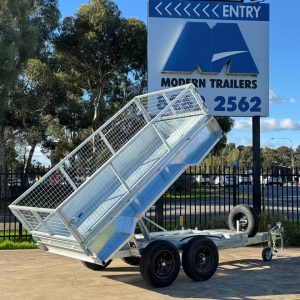 10x5 Hydraulic Tipper Galvanised Tandem Trailer (ITS Suspension)
