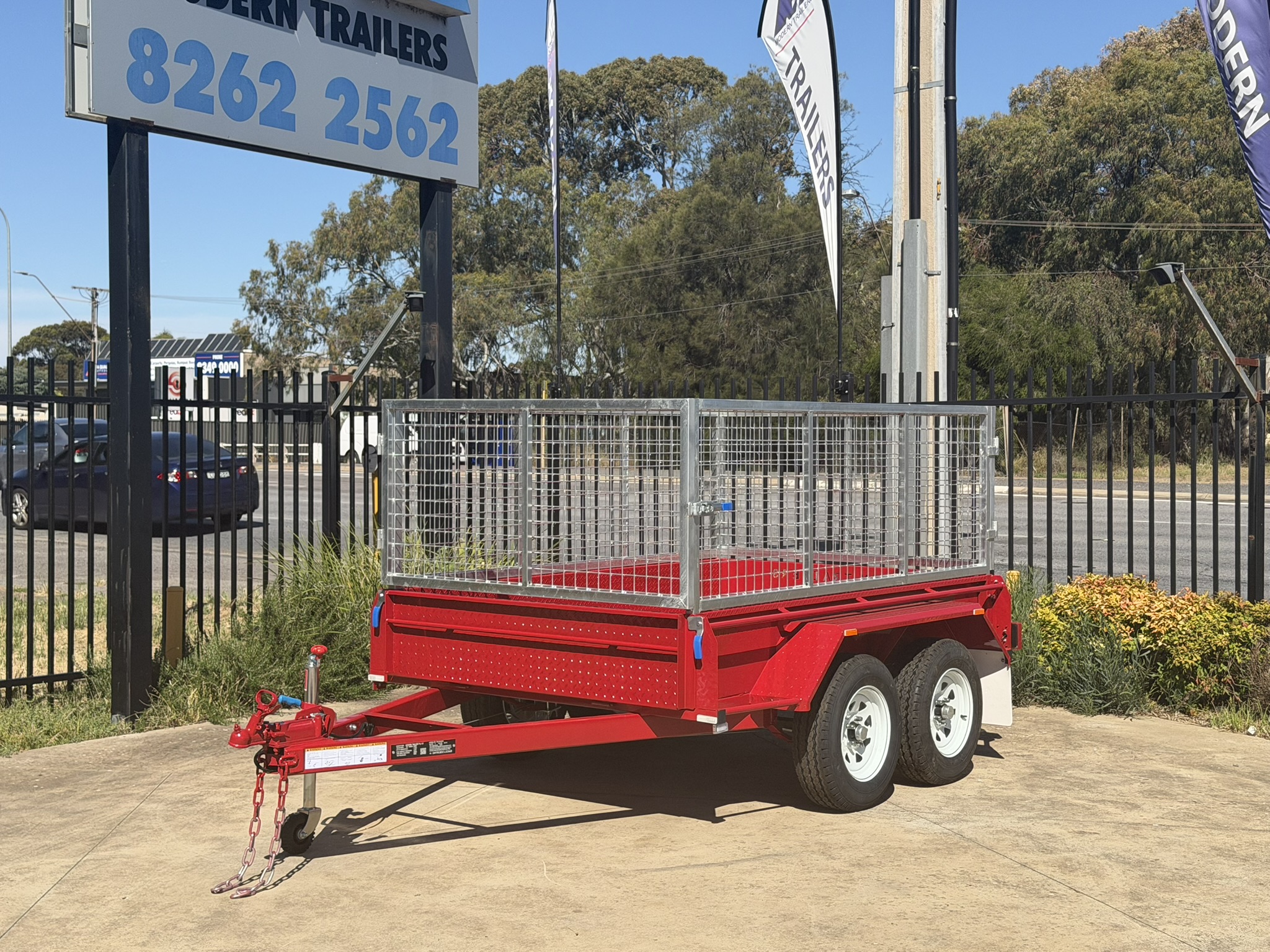 12x6 Tandem DLX Trailer LS (Optional Cage) - Includes Tube Inserts