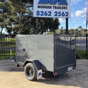 7x4 5ft High Enclosed Single Axle Trailers