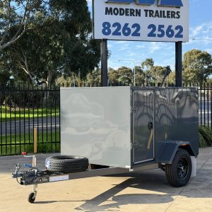 7x4 4ft High Enclosed Single Axle Trailers