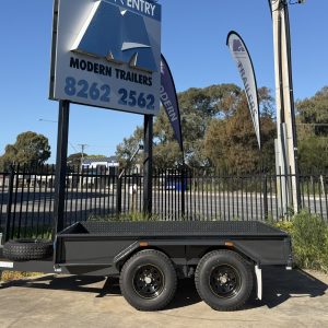 10x5 Tandem DLX Trailer LS  (Optional Cage) - Includes Tube Inserts & Skid Rails