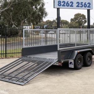 14x6 Tandem DLX Trailer LS  (Optional Cage) - Includes Tube Inserts & Skid Rails